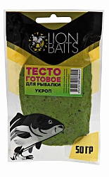 Тесто готовое для рыбалки в пакете LION BAITS Укроп 50гр